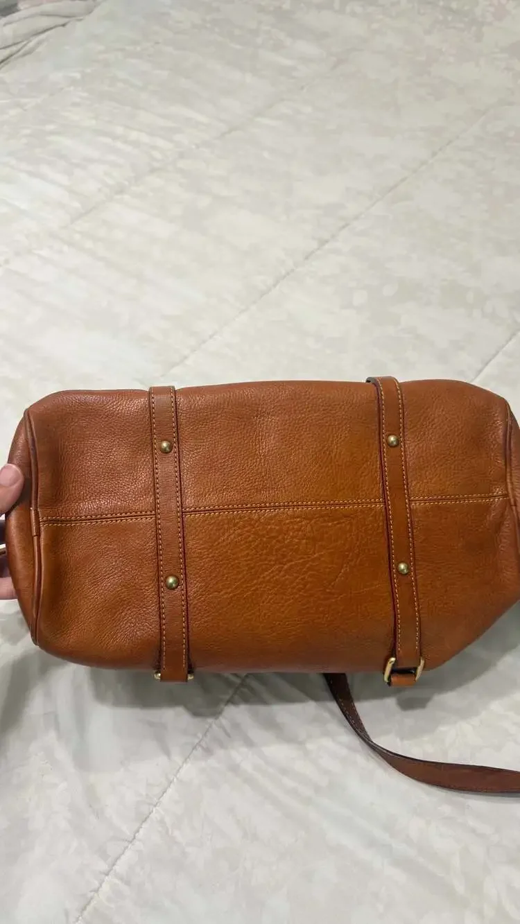 Dooney & Bourke Florentine Vachetta Leather Satchel with Braided Handles